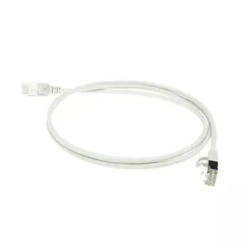 ACT pelēks 10 m LSZH U/FTP CAT6A datacentra plānais komutācijas kabelis ar neaizķeramiem RJ45 savienotājiem