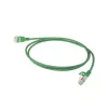 ACT zaļa 10 metru kabelis LSZH U/FTP CAT6A datacentra plāns patchlīnijas kabelis snagless ar RJ45 savienotājiem