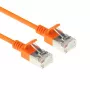 ACT Oranžs 2 metri LSZH U/FTP CAT6A datu centra plāns komutācijas kabelis ar aizsargātiem RJ45 savienotājiem