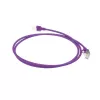 ACT violeta 1 metrs LSZH U/FTP CAT6A datu centra plānas pārlēciena vads ar RJ45 savienotājiem