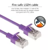 ACT violeta 1 metrs LSZH U/FTP CAT6A datu centra plānas pārlēciena vads ar RJ45 savienotājiem