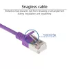 ACT violeta 1 metrs LSZH U/FTP CAT6A datu centra plānas pārlēciena vads ar RJ45 savienotājiem