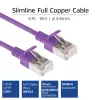 ACT violeta 5 m LSZH U/FTP CAT6A datacentra plānā ielāpu vads ar aizsargājošiem RJ45 savienotājiem