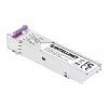Intellinet Gigabit Fiber WDM Bi-Directional SFP Optical raiduztvērējs Module 1000Base-BX-U (LC) vienmoda ports, 80 km (50 jūdzes), BiDi WDM (RX1550/TX1490), MSA saderīgs maksimālai saderībai, Sudraba