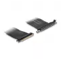 DeLOCK Riser Card PCI Express x16 vīrišķais uz x16 slotu 90° leņķveida ar kabeli 30 cm