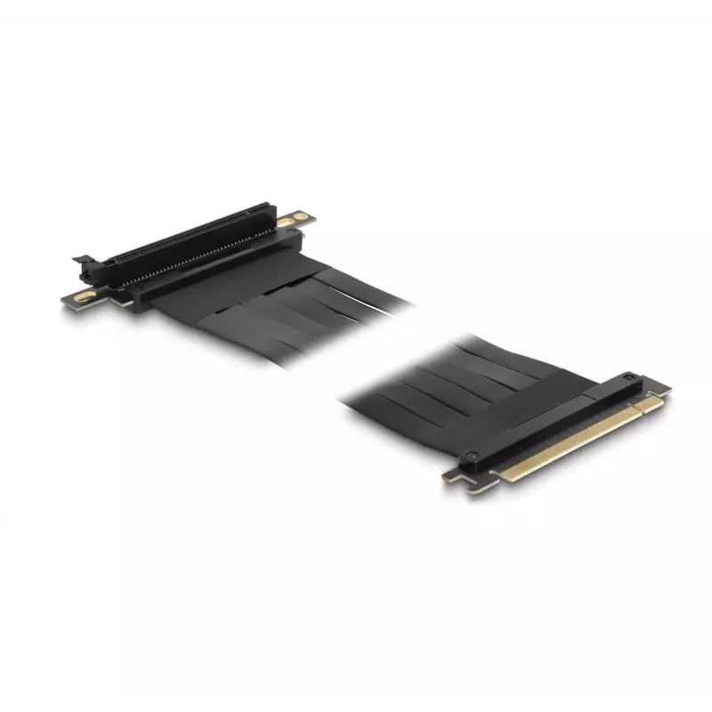 DeLOCK paplašinājuma karte PCI Express x16 tēviņš uz x16 slotu 90° leņķī ar kabeli 60 cm