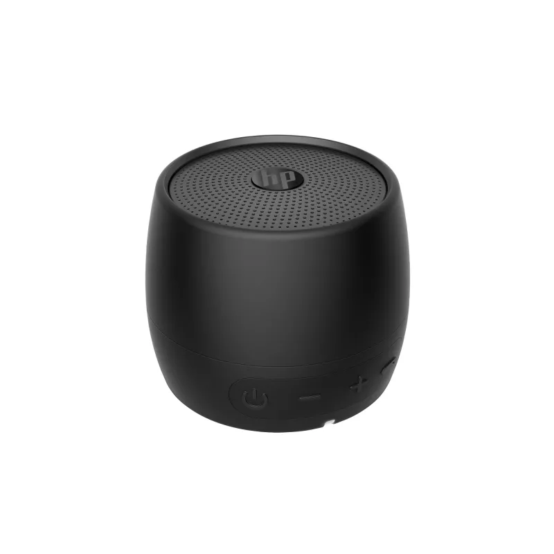 HP melns Bluetooth skaļrunis 360, vadu un bezvadu, Mono portatīvais skaļrunis, melns, cilindrs, pogas, universāls