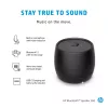 HP melns Bluetooth skaļrunis 360, vadu un bezvadu, Mono portatīvais skaļrunis, melns, cilindrs, pogas, universāls