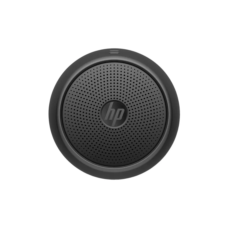 HP melns Bluetooth skaļrunis 360, vadu un bezvadu, Mono portatīvais skaļrunis, melns, cilindrs, pogas, universāls