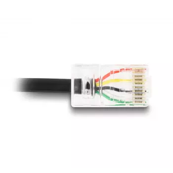 DeLOCK signāla kabelis 2 m melns USB-A RJ-50 vīr./vīr. 67016
