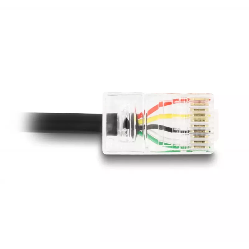 DeLOCK signāla kabelis 2 m melns USB-A RJ-50 vīr./vīr. 67016