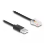 DeLOCK signāla kabelis 2 m melns USB-A RJ-50 vīr./vīr. 67016