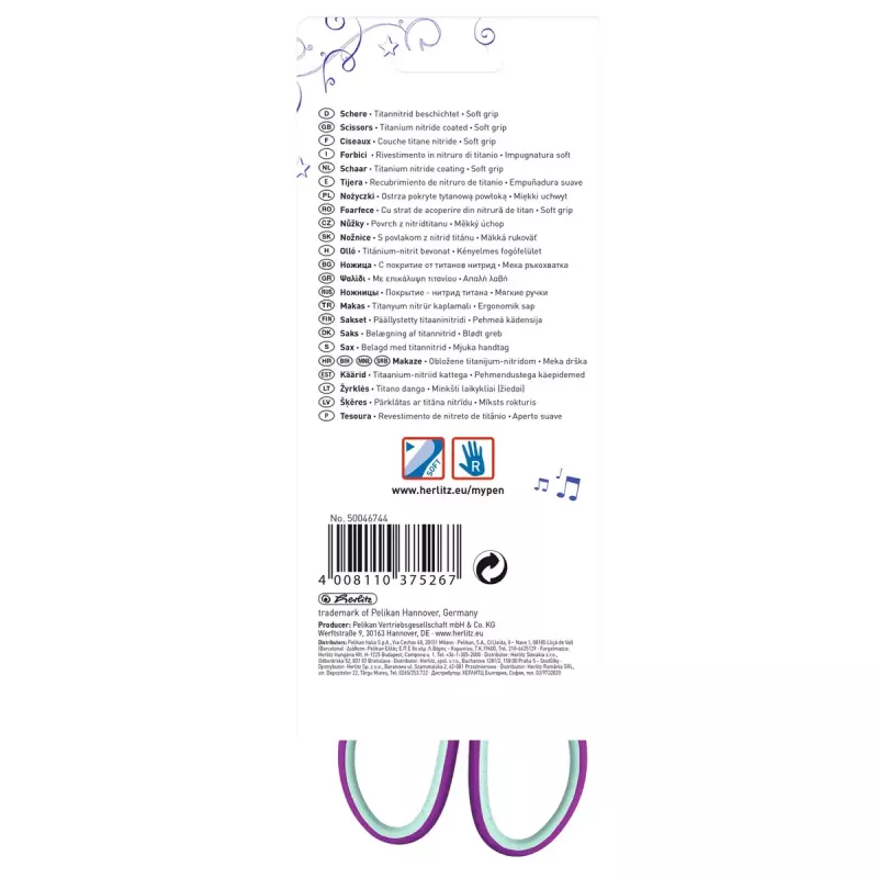 Single Pen Herlitz my.pen taisns Cut Mint Colour violeta
