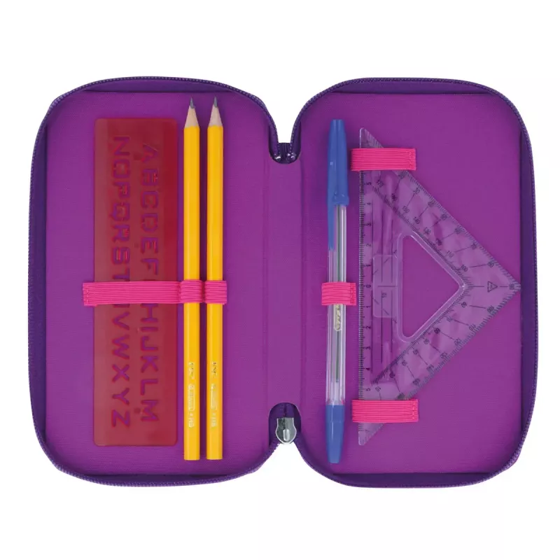 Herlitz TriCase Dip Dye 31 gab. Rozā Violeta Poliesteris 190x115x70 mm
