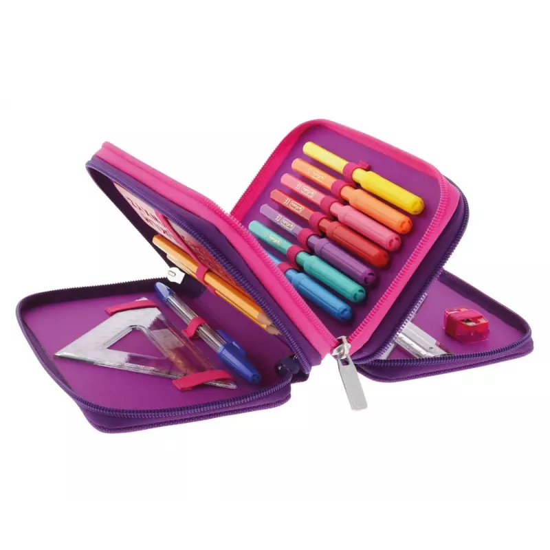 Herlitz TriCase Dip Dye 31 gab. Rozā Violeta Poliesteris 190x115x70 mm