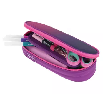 Penālis Herlitz Dip Dye Soft poliestera rozā purpura 215x95x60 mm