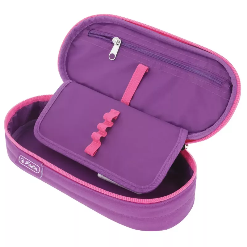 Penālis Herlitz Dip Dye Soft poliestera rozā purpura 215x95x60 mm