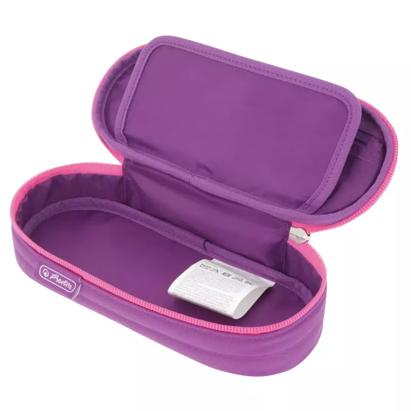 Penālis Herlitz Dip Dye Soft poliestera rozā purpura 215x95x60 mm