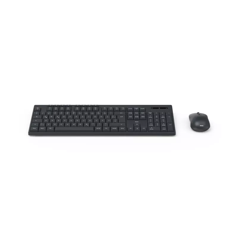 Hama WKM-200 tastatūra Iekļauta pele Mājas/Birojs RF Bezvadu QWERTZ Vācu Melna