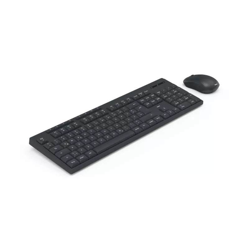 Hama WKM-200 tastatūra Iekļauta pele Mājas/Birojs RF Bezvadu QWERTZ Vācu Melna