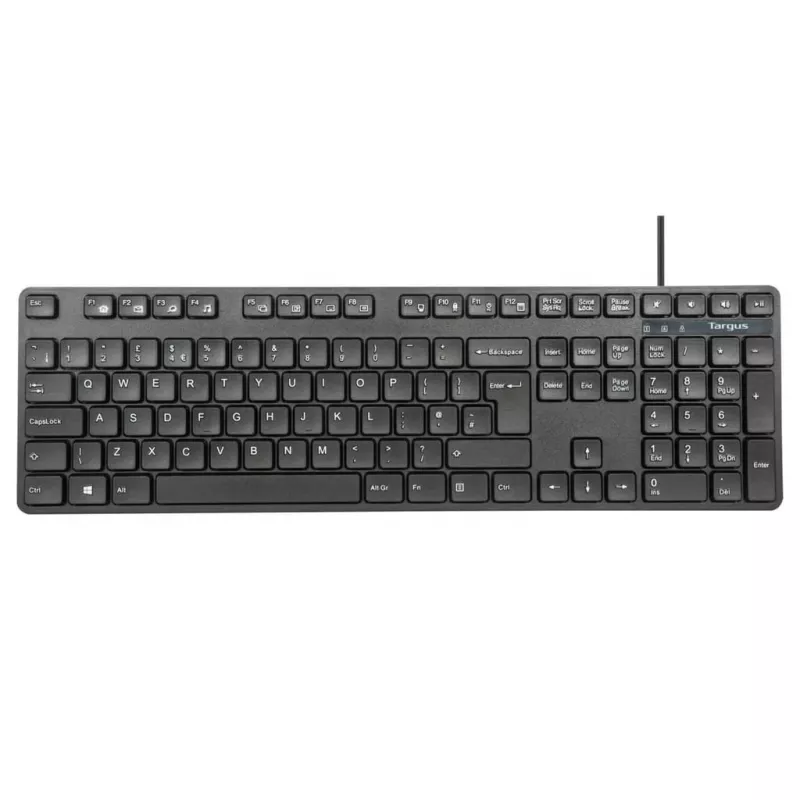 Targus AKM622UK tastatūra ar peli Universāla USB QWERTY UK angļu melna
