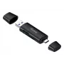 Equip 245462 karšu lasītājs USB 3.2 Gen 1 (3.1 Gen 1) Type-A/Type-C melns