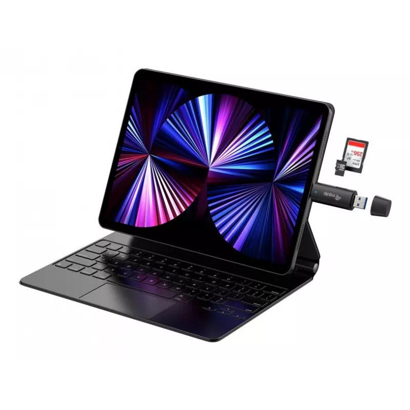 Equip 245462 karšu lasītājs USB 3.2 Gen 1 (3.1 Gen 1) Type-A/Type-C melns