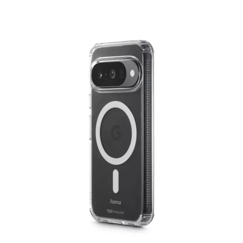 Mobilo tālruņu vāciņš HAMA Extreme Protect Google Pixel 10 / 10 Pro, caurspīdīgs, piemērots līdz 16 cm (6,3 collas)