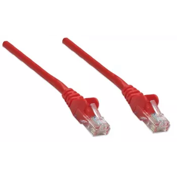Intellinet tīkla ielāpu vads, Cat5e, 1 m, sarkans, CCA, U/UTP, PVC, RJ45, apzeltīti kontakti, neaizķerams, ar uzmavu, mūža garantija