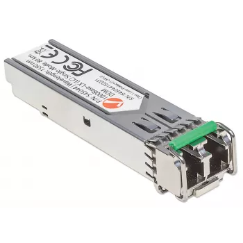 Intellinet raiduztvērēja modulis optiskais, Gigabit Fiber SFP, 1000Base-Lx (LC) vienmoda ports, 80 km, viļņa garums 1550 nm, MSA saderīgs, ekvivalents Cisco GLC-ZX-SMD, Ethernet, šķiedra, trīs gadu garantija