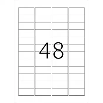 Uzlīmes HERMA Premium A4 48,3x16,9 mm balts papīrs matēts 12800 gab.