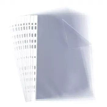 ELBA perforētā kabatiņa, A4, PP, 0,06 mm, kristāldzidra, atvērta augšpuse, Euro perforācija, 230 x 307 mm (M970506)