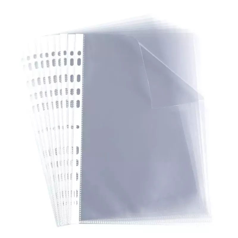 ELBA perforētā kabatiņa, A4, PP, 0,06 mm, kristāldzidra, atvērta augšpuse, Euro perforācija, 230 x 307 mm (M970506)