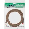 InLine komutācijas kabelis S/FTP PiMF Cat.6 250MHz PVC varš brūns 3m