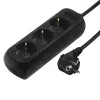 Hama 00108843 pārsprieguma aizsargs Melns 3 maiņstrāvas kontaktligzdas 230 V 5 m
