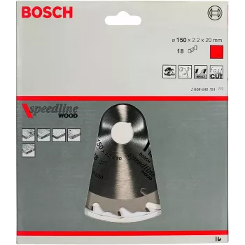 Riņķa zāģa asmens Bosch 2608640781 15 cm kokam