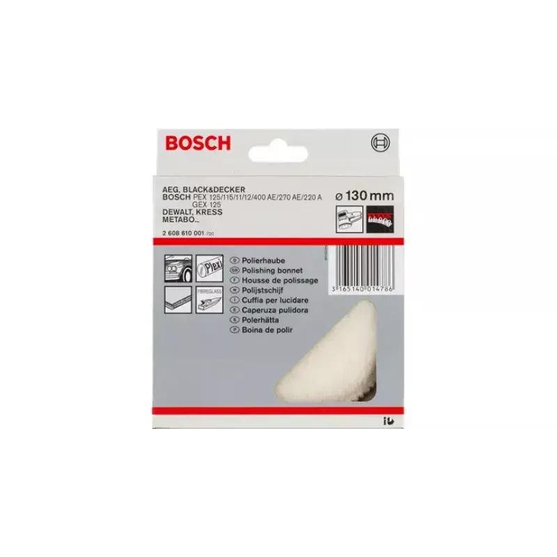 Jēra ādas diski Bosch 3608610000 Diametrs 16 cm Pelēks Vilna