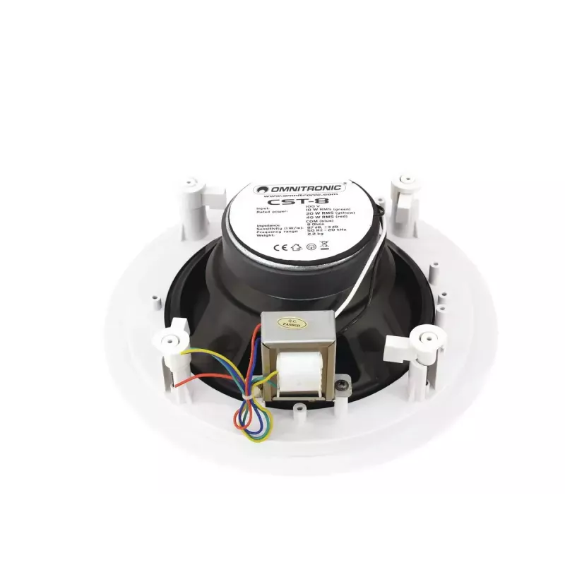 2-way Loudspeaker Omnitronic 80710232 balta Wired 40 W