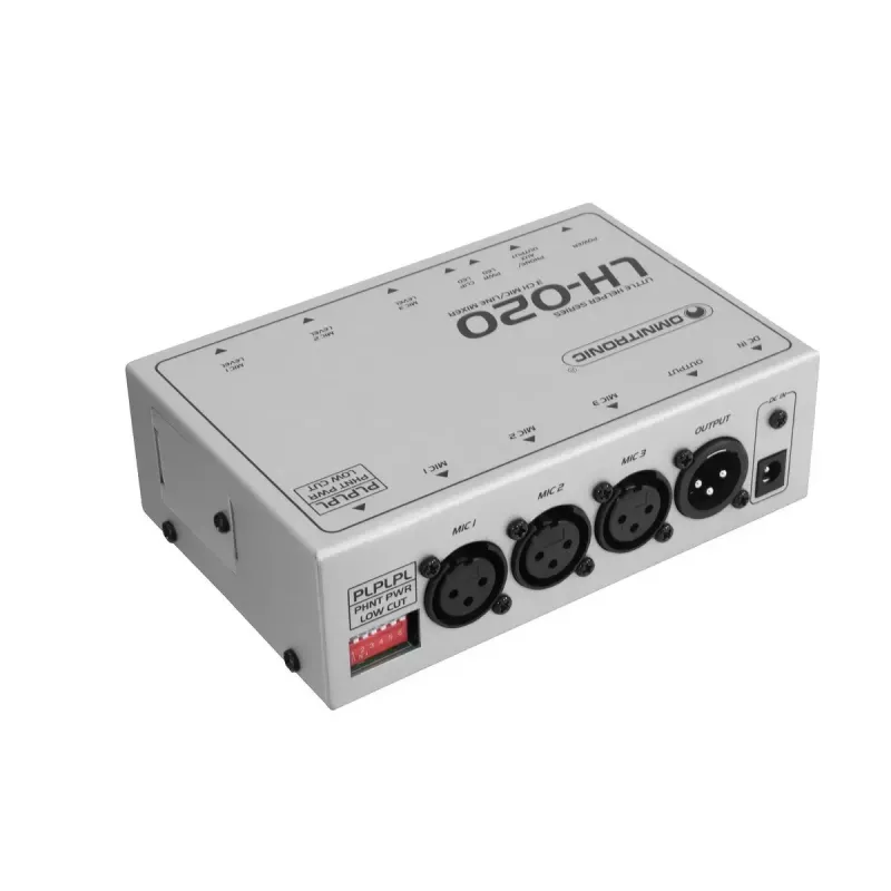 Audio mikseris Omnitronic 10355020 3 kanāli 25 - 16000 Hz Balts