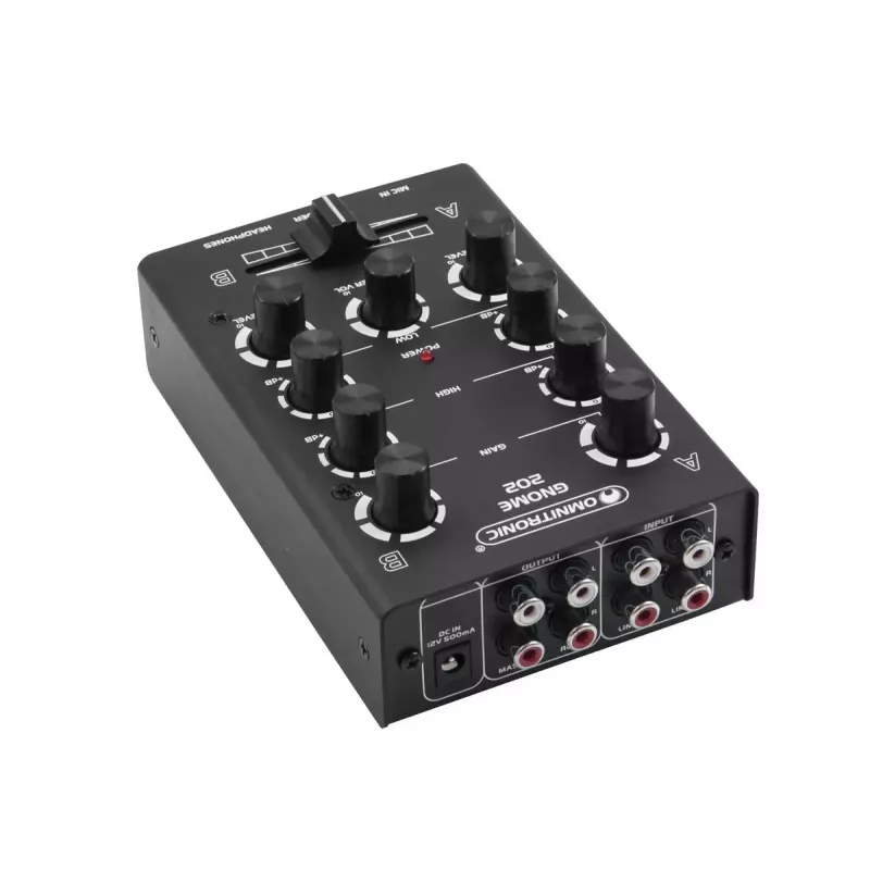 Mikseris Omnitronic GNOME-202 2 kanāli 20 - 20000 Hz melns
