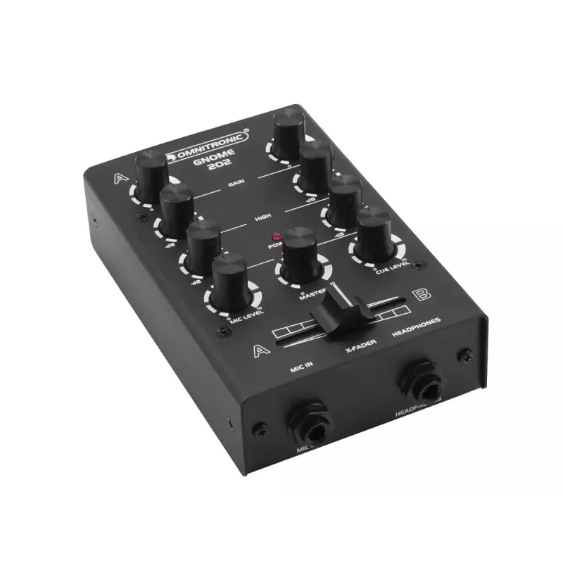 Mikseris Omnitronic GNOME-202 2 kanāli 20 - 20000 Hz melns