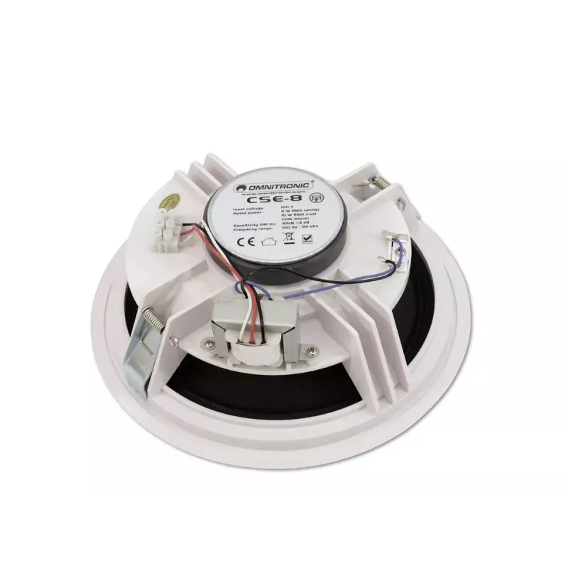 Pilna diapazona skaļrunis Omnitronic 80710242 Balts Vadu 10 W