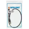 Intellinet tīkla komutācijas kabelis, Cat6, 0,5 m, melns, varš, S/FTP, LSOH / LSZH, PVC, RJ45, apzeltīti kontakti, bez aizķeršanās, ar aizsargapvalku, mūža garantija