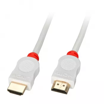 Lindy HDMI High Speed kabelis balts 2m, 2 m, HDMI Type A (Standard), HDMI Type A (Standard), sarkans, balts