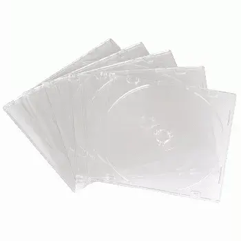 CD plānā tukšā kaste Hama 051164 iepakojums 10 caurspīdīgas 1 diskiem