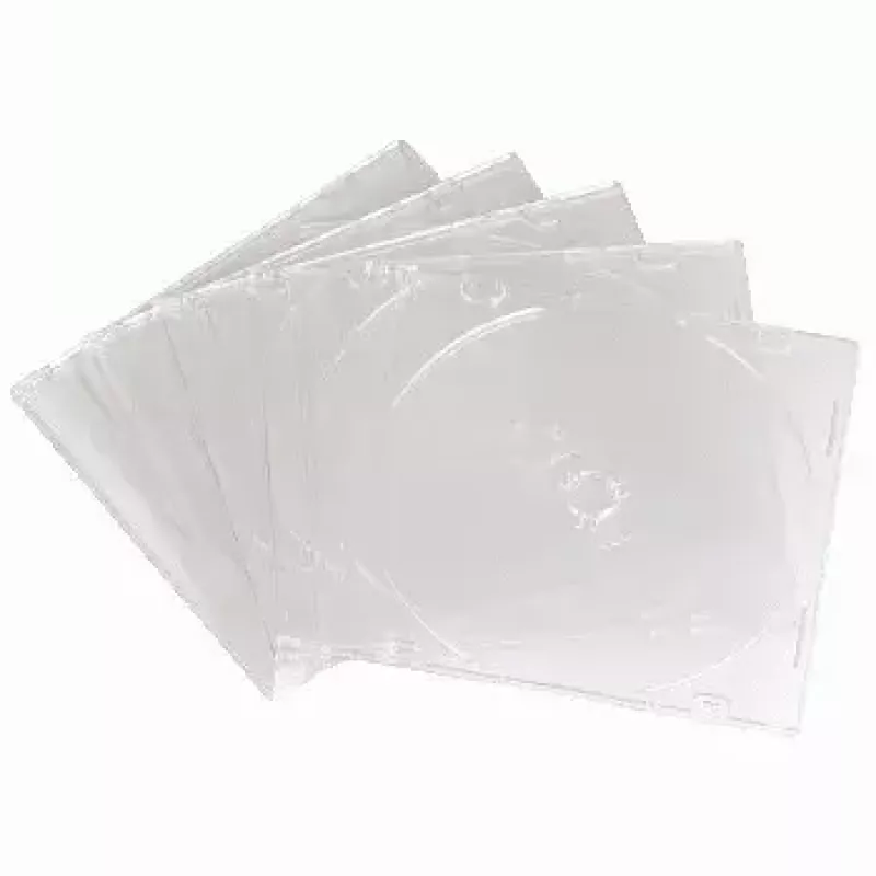 CD plānā tukšā kaste Hama 051164 iepakojums 10 caurspīdīgas 1 diskiem