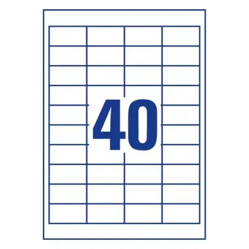 Pašlīmējošā etiķete Taisnstūris AVERY 6126