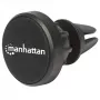 Manhattan Magnetic Car Air-Vent Phone Mount, Adjustable Clip-on, Quick Attach and Release, Non-Skid Pad, Melns, Lifetime Warranty