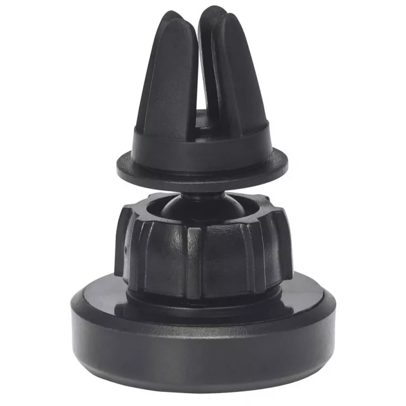 Manhattan Magnetic Car Air-Vent Phone Mount, Adjustable Clip-on, Quick Attach and Release, Non-Skid Pad, Melns, Lifetime Warranty