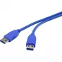 USB kabelis Renkforce RF-4369443 0,5m USB 3.2 Gen 1 zils